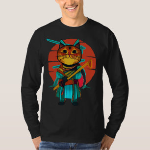 Cat with katana T-Shirt