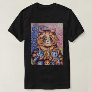 Cat with Kittens, Louis Wain T-Shirt