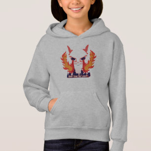 Cat with laser eyes burning down the city hoodie