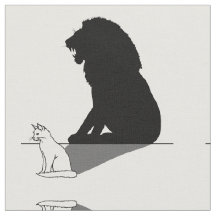Cat with lion shadow