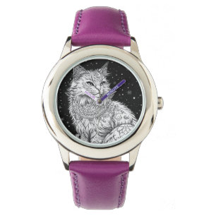 Cat with Mandala watch Children