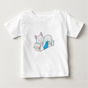 Cat with Milk Baby T-Shirt