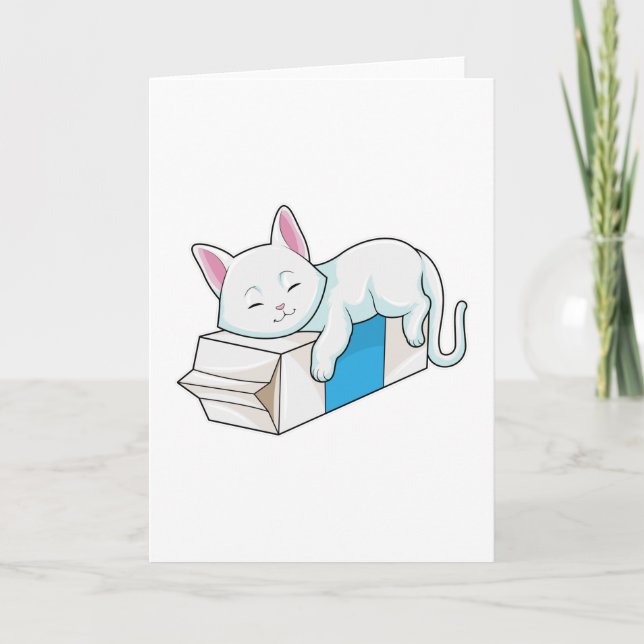 Cat with Milk Card (Front)