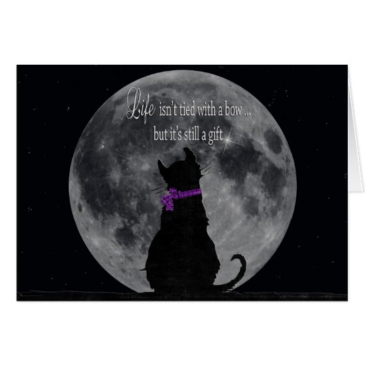 Cat with Moon Cards (Front Horizontal)