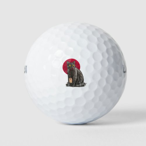 Cat With Mouse Golf Balls