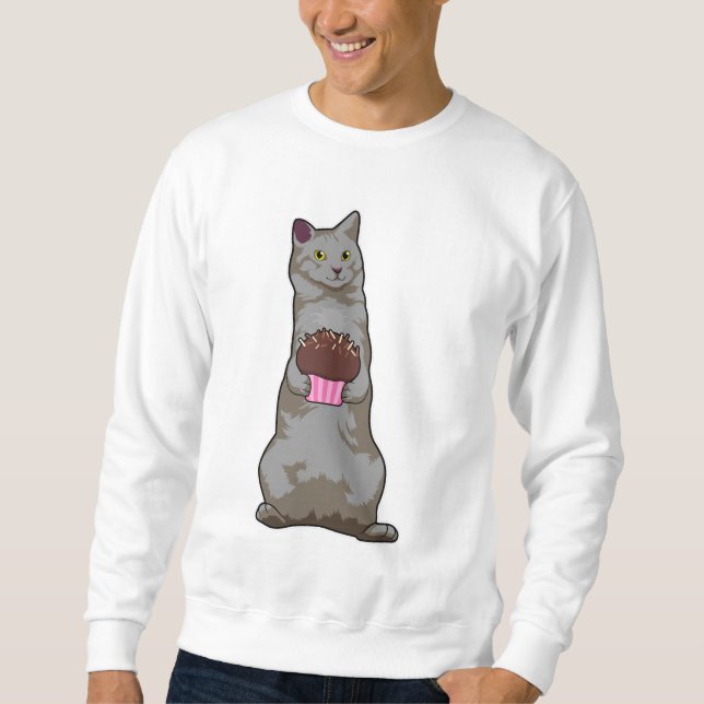 Cat with Muffin Sweatshirt (Front)
