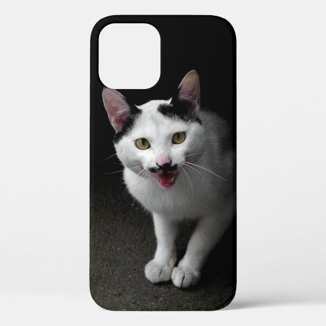 Cat with Mustache Case-Mate iPhone Case (Back)