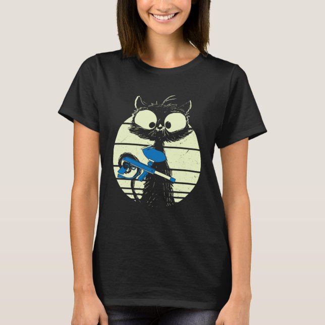 Cat With Paintball Mask Paintball Cat Cute Cat  1 T-Shirt (Front)