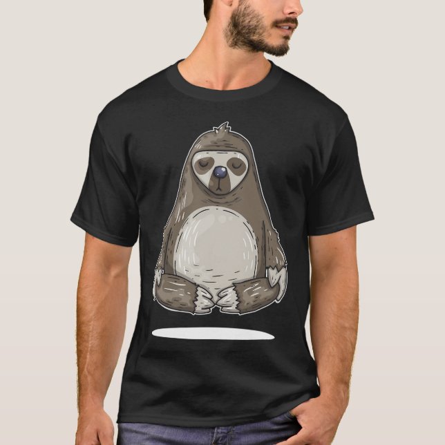 Cat with pizza. T-Shirt (Front)