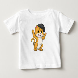Cat with Ramen Bowl Baby T-Shirt