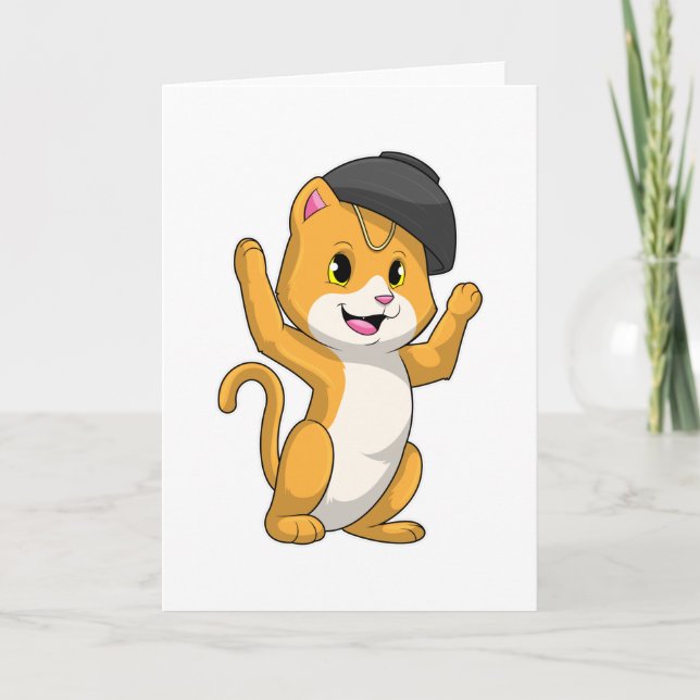 Cat with Ramen Bowl Card (Front)