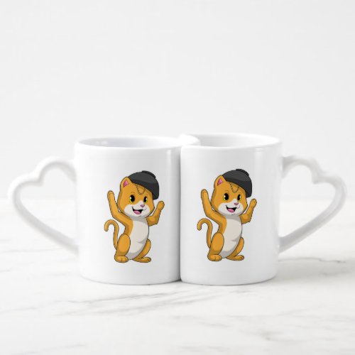 Cat with Ramen Bowl Coffee Mug Set