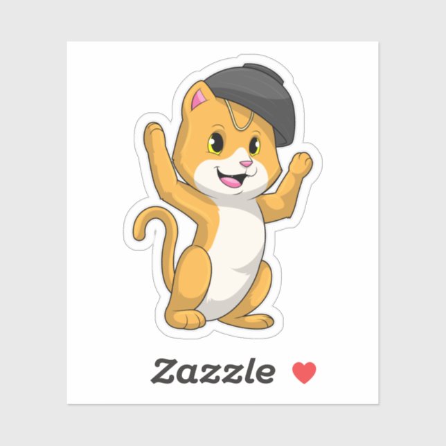 Cat with Ramen Bowl Sticker (Sheet)