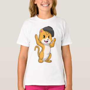 Cat with Ramen Bowl T-Shirt