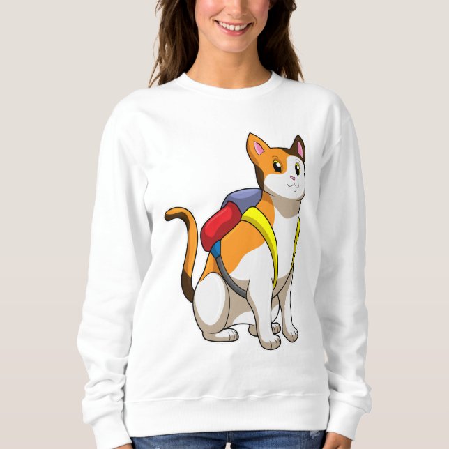Cat with Satchel Sweatshirt (Front)