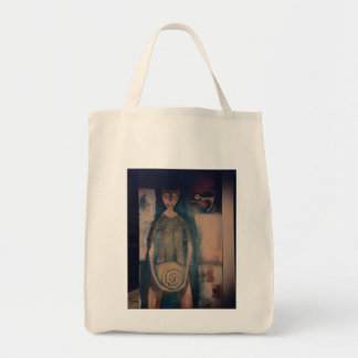 Cat with Snake Tote Bag