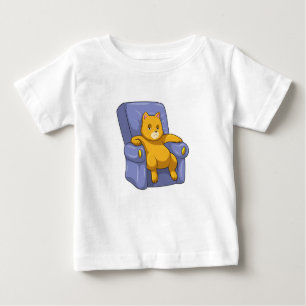 Cat with Sofa Baby T-Shirt
