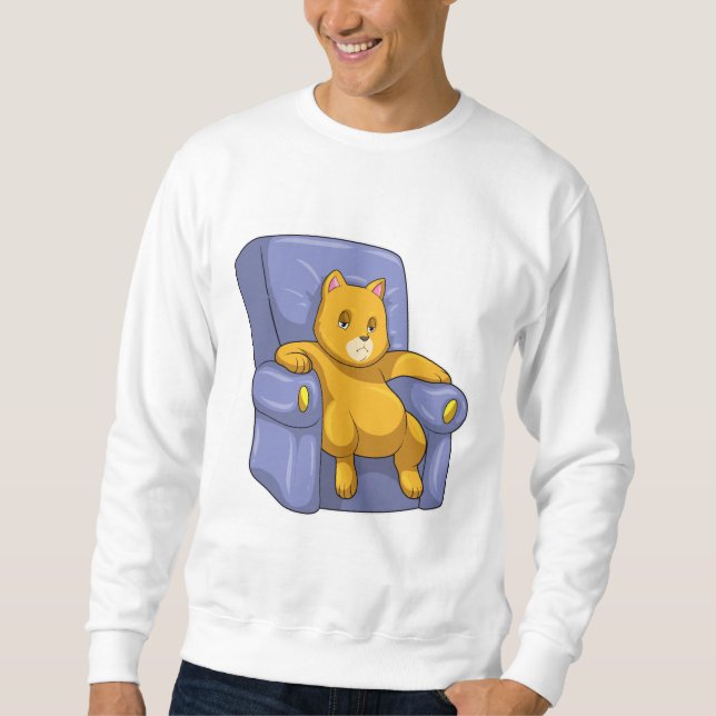 Cat with Sofa Sweatshirt (Front)