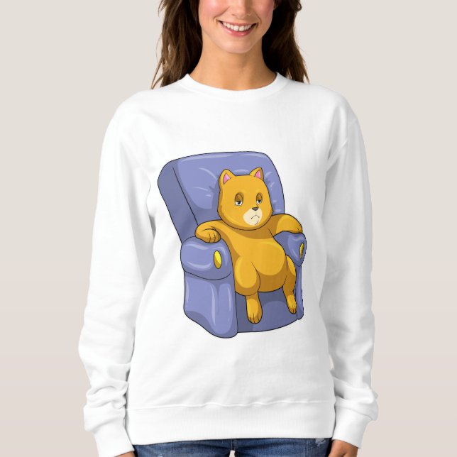 Cat with Sofa Sweatshirt (Front)
