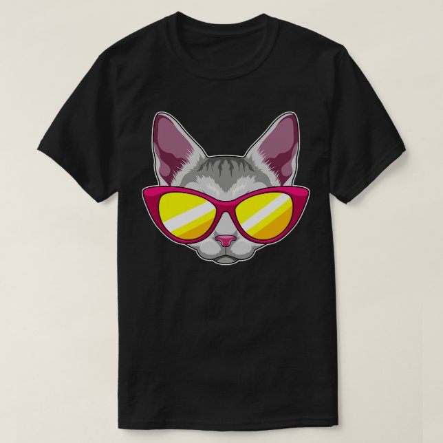 Cat with Sunglasses 2 T-Shirt (Design Front)