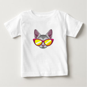 Cat with Sunglasses Baby T-Shirt