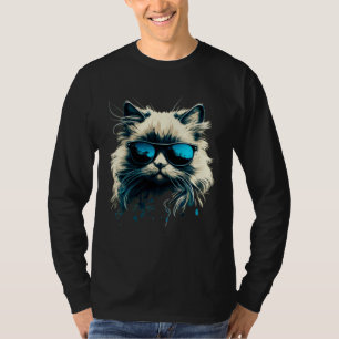 Cat with Sunglasses for Ragdoll Cat T-Shirt