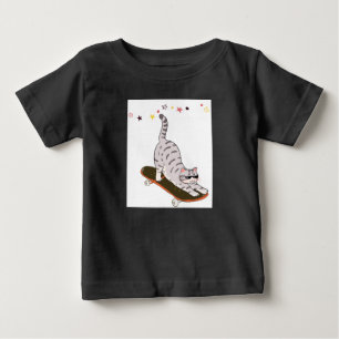 Cat with the Board Baby T-Shirt