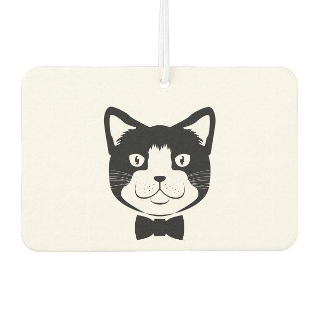 Cat With Tie Air Freshener (Front)