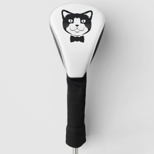 Cat With Tie Golf Head Cover