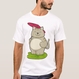 Cat with Umbrella T-Shirt