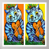 Christmas Cats by Louis Wain Tapestry