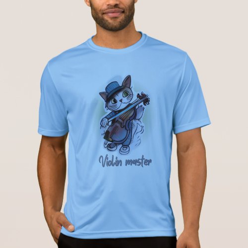 Cat with violin  T_Shirt