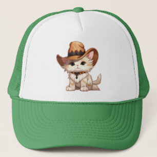 Cat with Western Hat Clipart-85247