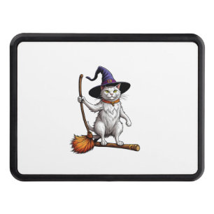 Cat Wizard Halloween Witch Mystical Cat Lovers _1 Hitch Cover