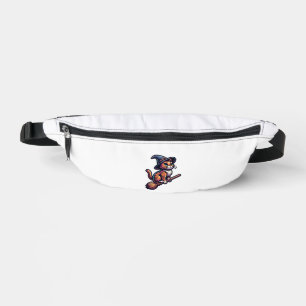 Cat Wizard Halloween Witch Mystical Cat Lovers Fanny Pack