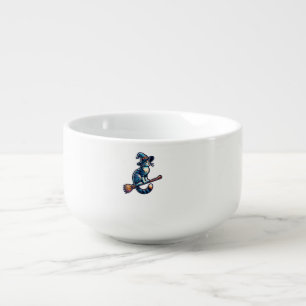 Cat Wizard Halloween Witch Mystical Cat Lovers Hal Soup Mug