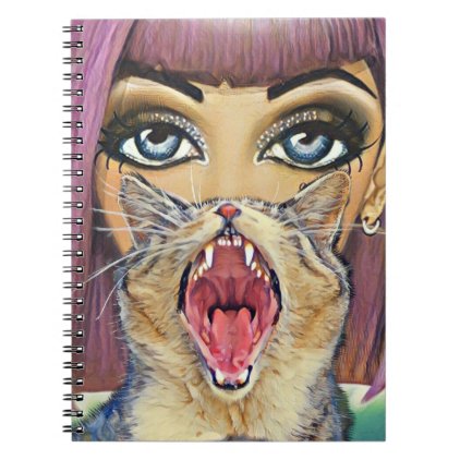 Cat Woman Spiral Notebook