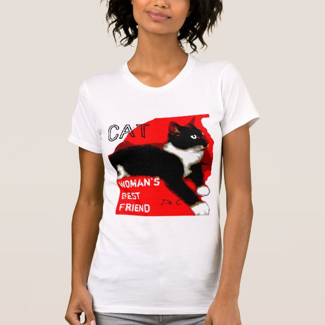 CAT, Woman's Best Friend TShirt (Front)