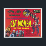 "Cat Women of the Moon" classic SF poster postcard<br><div class="desc">The classic movie poster for the cult classic "Cat Women of the Moon" makes a superb postcard. Geek, Nerd or Movie Buff, this is one not to be missed! As simple gift, when added with others in the collection, can simply and easily become wall art for your favourite space. Don't...</div>
