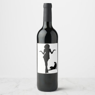 Cat Women Wine Label