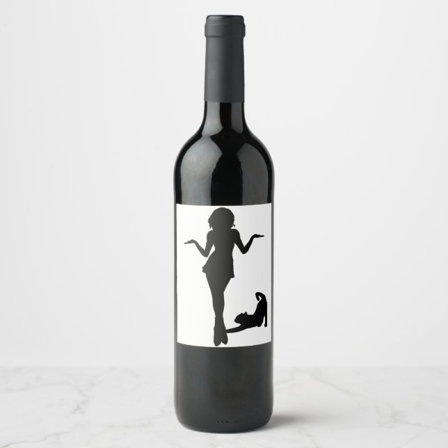 Cat Women Wine Label (Front)