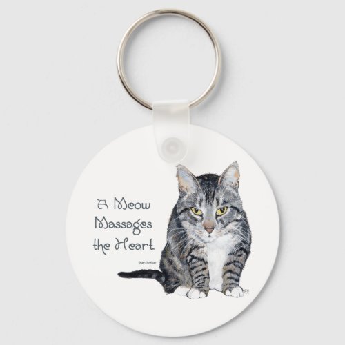 Cat Words of Wisdom _ Meow Keychain