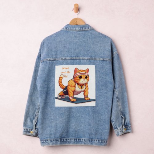cat work out to be fit denim jacket