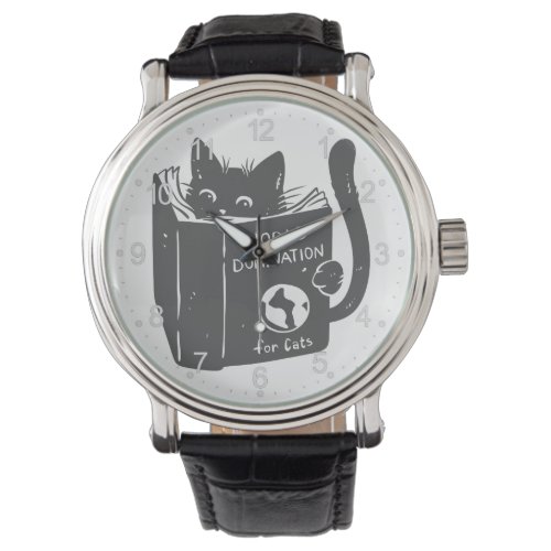 Cat world domination for cats _ Choose back color Watch