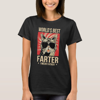 Cat Worldu2019s Best Farter I Mean Father T-Shirt