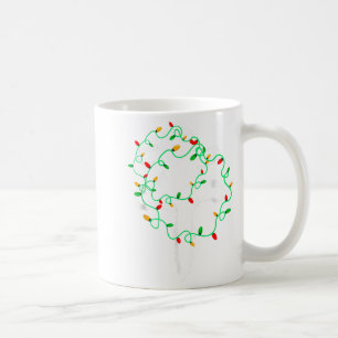 Cat Wrapped In Christmas Lights Meowy Cats Women M Coffee Mug