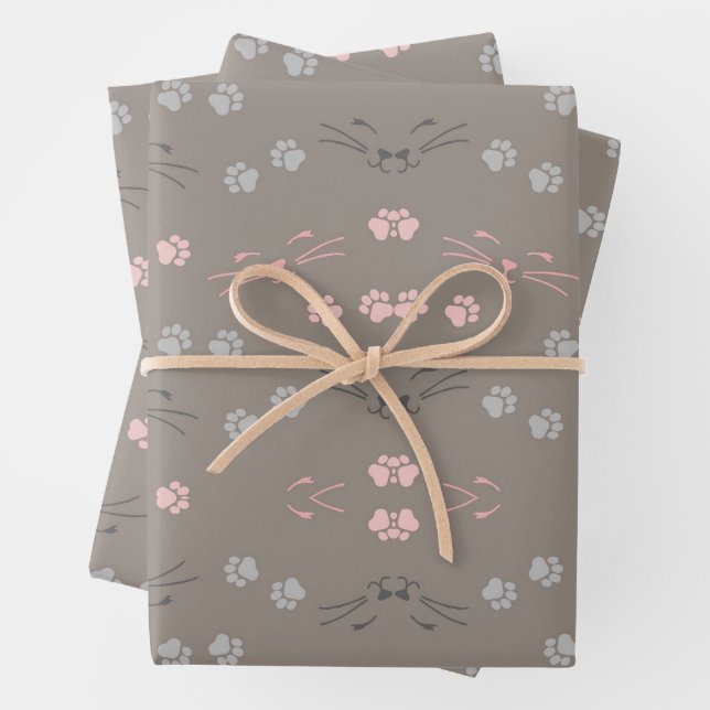 CAT WRAPPING PAPER SHEETS (In situ)