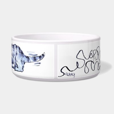 Cat Yarn Ceramic Pet Bowl