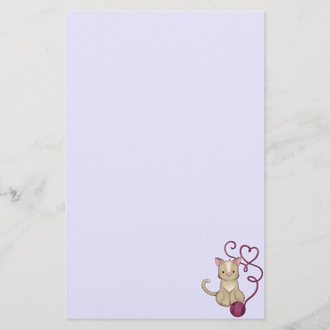 cat yarn club stationery (Front)