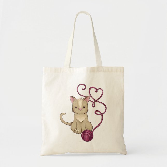 cat yarn club tote bag (Front)